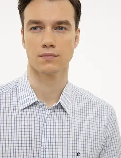 پیراهن آستین کوتاه مردانه سرمه ای کاشارل