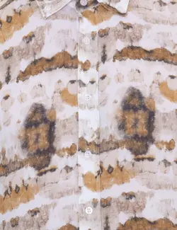 پیراهن آستین بلند مردانه قهوه ای روشن کاشارل