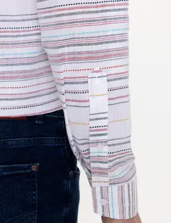 پیراهن آستین بلند مردانه قرمز کاشارل