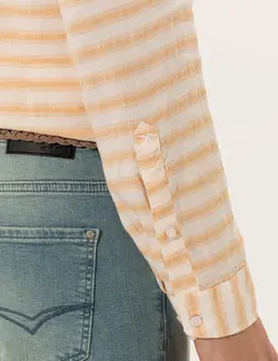 پیراهن آستین بلند مردانه نارنجی کاشارل