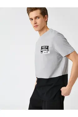 تی شرت آستین کوتاه مردانه کوتون ۲SAM10175HK-Gri