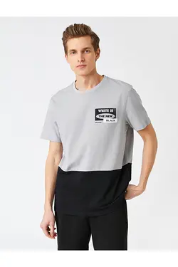 تی شرت آستین کوتاه مردانه کوتون ۲SAM10175HK-Gri