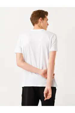 تی شرت آستین کوتاه مردانه کوتون ۲YAM11502LK-Beyaz
