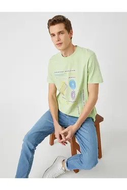 تی شرت آستین کوتاه مردانه کوتون ۲SAM11168HK-Yeşil