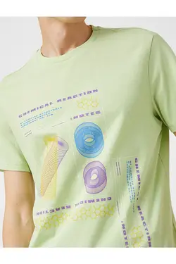 تی شرت آستین کوتاه مردانه کوتون ۲SAM11168HK-Yeşil