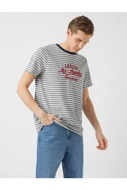 تی شرت آستین کوتاه مردانه کوتون ۲SAM11238HK-Ekru