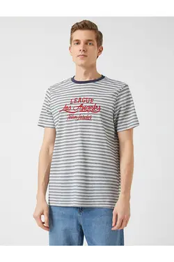 تی شرت آستین کوتاه مردانه کوتون ۲SAM11238HK-Ekru