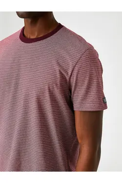 تی شرت آستین کوتاه مردانه کوتون ۲SAM10593HK-Bordo