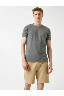 تی شرت آستین کوتاه مردانه کوتون ۲KAM12136LK-Gri