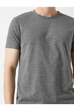 تی شرت آستین کوتاه مردانه کوتون ۲KAM12136LK-Gri