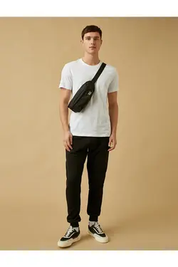 تی شرت آستین کوتاه مردانه کوتون ۲YAM12136LK-Beyaz