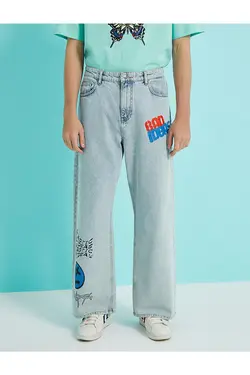 شلوار جین مردانه کوتون ۲SAM40255BD-سرمه ای