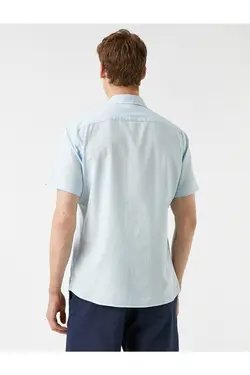 پیراهن مردانه کوتون ۱YAM61813BW-Mavi