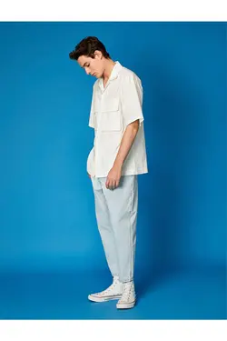 شلوار جین مردانه کوتون ۲SAM40250BD-سرمه ای