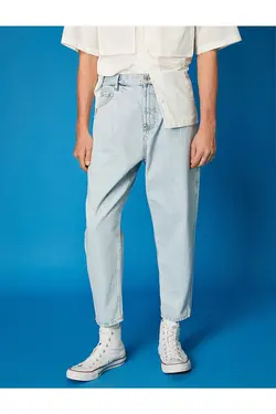 شلوار جین مردانه کوتون ۲SAM40250BD-سرمه ای