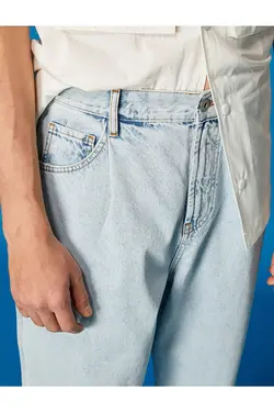 شلوار جین مردانه کوتون ۲SAM40250BD-سرمه ای