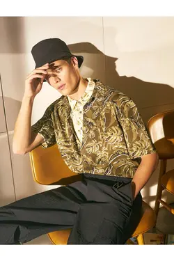 پیراهن مردانه کوتون ۲SAM60343HW-Kahverengi