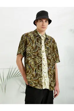 پیراهن مردانه کوتون ۲SAM60343HW-Kahverengi