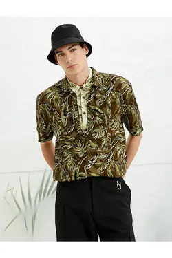 پیراهن مردانه کوتون ۲SAM60343HW-Kahverengi