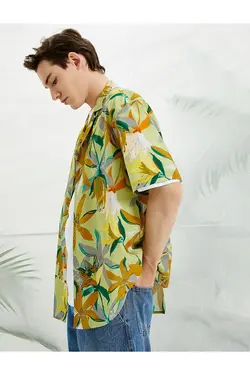 پیراهن مردانه کوتون ۲SAM60338HW-زرد