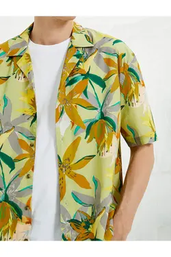 پیراهن مردانه کوتون ۲SAM60338HW-زرد