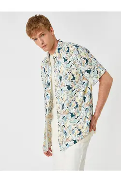 پیراهن مردانه کوتون ۲SAM60359HW-Beyaz