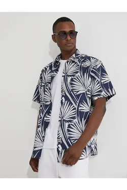 پیراهن مردانه کوتون ۲SAM60357HW-سرمه ای