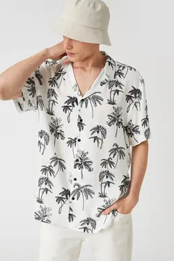 پیراهن مردانه کوتون ۲SAM60140HW-Beyaz