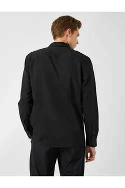 پیراهن آستین بلند مردانه کوتون ۲SAM60237HW-Siyah