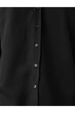 پیراهن آستین بلند مردانه کوتون ۲SAM60237HW-Siyah