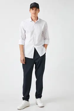 پیراهن آستین بلند مردانه کوتون ۲SAM60308HW-Beyaz