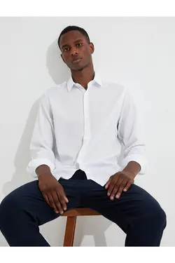 پیراهن مردانه کوتون ۳WAM60156HW-Beyaz