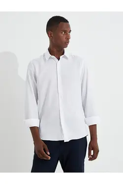 پیراهن مردانه کوتون ۳WAM60156HW-Beyaz