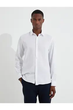 پیراهن مردانه کوتون ۳WAM60156HW-Beyaz