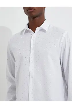 پیراهن مردانه کوتون ۳WAM60156HW-Beyaz