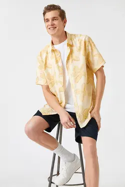پیراهن مردانه کوتون ۲SAM60102HW-زرد