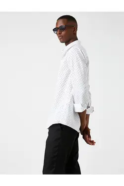 پیراهن مردانه کوتون ۳WAM60157HW-Beyaz