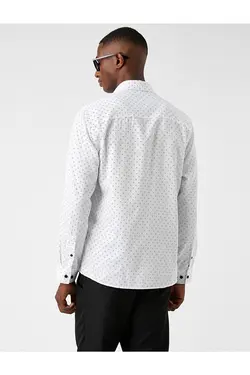 پیراهن مردانه کوتون ۳WAM60157HW-Beyaz