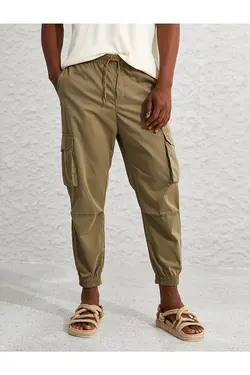 شلوار کتان|پارچه ای مردانه کوتون ۲SAM40033HW-Haki