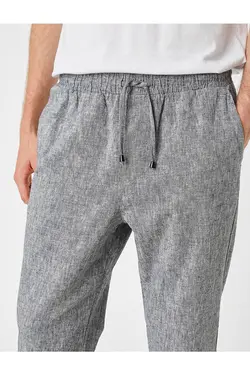 شلوار کتان|پارچه ای مردانه کوتون ۳WAM40053HW-سرمه ای