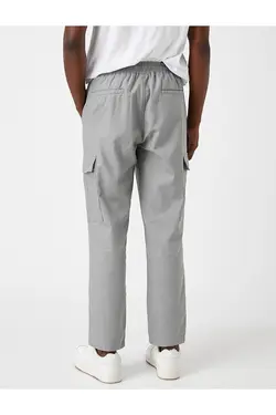 شلوار کتان|پارچه ای مردانه کوتون ۲SAM40033HW-Gri