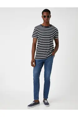 شلوار جین مردانه کوتون TYC00535910531-سرمه ای