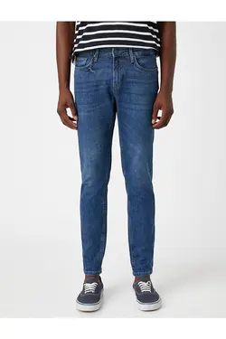 شلوار جین مردانه کوتون TYC00535910531-سرمه ای