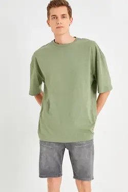 شلوارک جین مردانه کوتون ۲SAM40031BD-Gri
