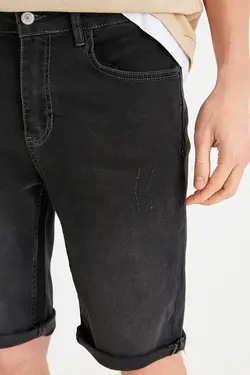 شلوارک جین مردانه کوتون ۲SAM40057BD-Gri