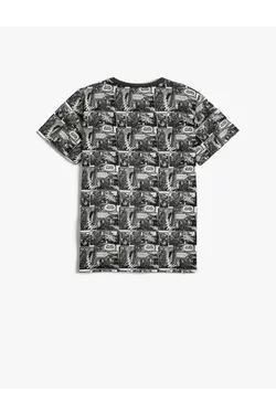 تی شرت پسرانه کوتون ۲YKB16286OK-Siyah