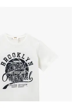 تی شرت پسرانه کوتون ۲YKB16014OK-Beyaz