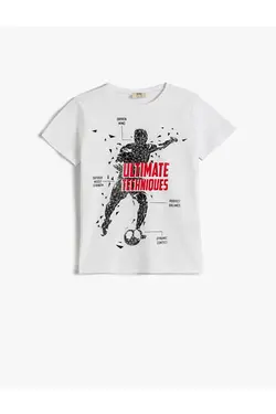 تی شرت پسرانه کوتون ۲SKB10311TK-Beyaz