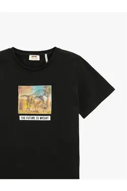 تی شرت پسرانه کوتون ۲SKB10048TK-Siyah