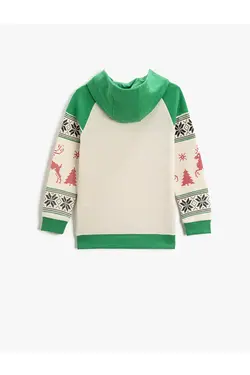 سویشرت پسرانه کوتون ۳WKB10183TK-Yeşil